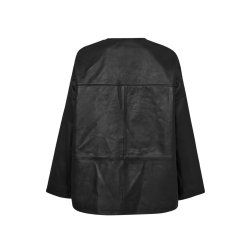 IVY - Kylie Leather Cardigan - Black