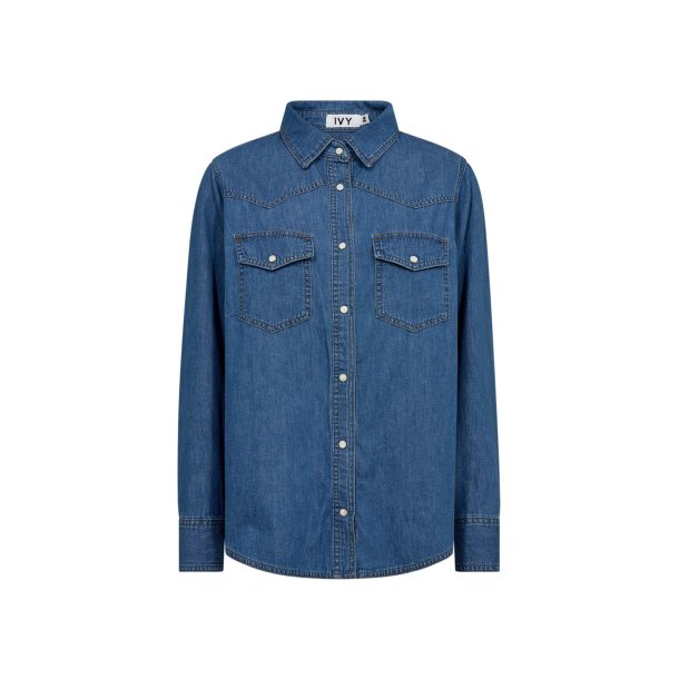 Ivy - Matti LsLinen Shirt - Stone Beige