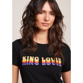 King Louie - Logo T-shirt - Placement Print - Black