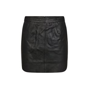 IVY - Kylie Leather Mini Nederdel - Black