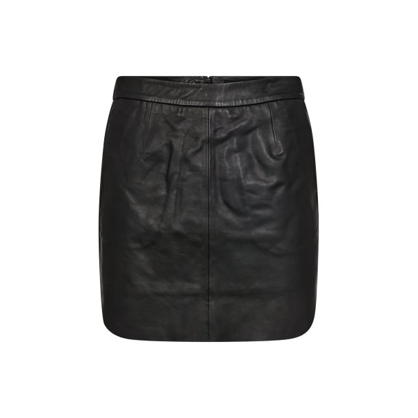 IVY - Kylie Leather Mini Nederdel - Black