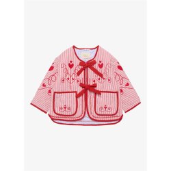 Sissel Edelbo - Penny Mini Jakke - Red Stripes