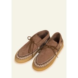 LaidBack - Komo Crepe - Camel Suede - Black/White - Sko