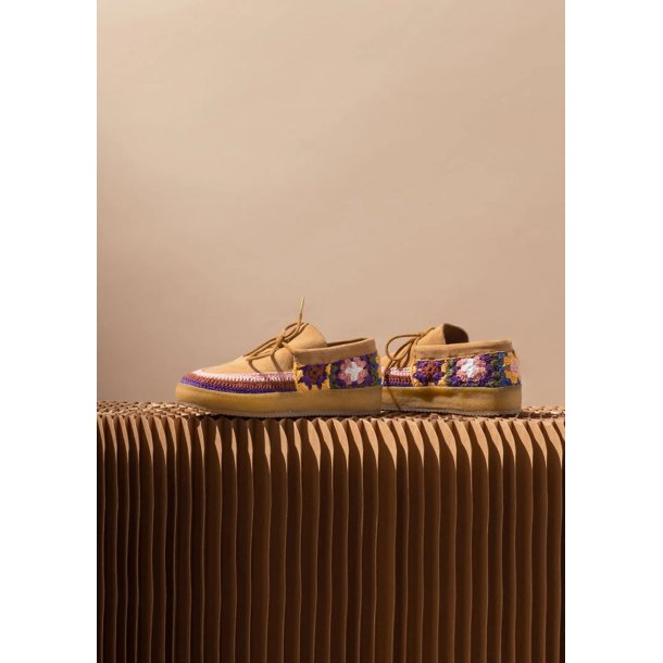 LaidBack - Komo Crepe - Saffron Suede Mulit - Sko