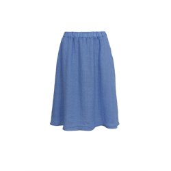 Black Colour - Melina Short Linen Nederdel - Sky Blue