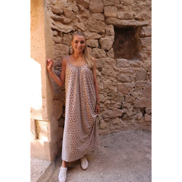 Liberte - Alma Long Strop Kjole - Desert Lux Leo
