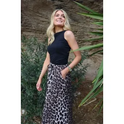 Liberte - Alma Loose Nederdel - Big Lux Leo Fossil