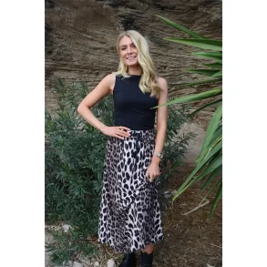 Liberte - Alma Loose Nederdel - Big Lux Leo Fossil