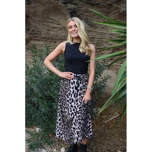 Liberte - Alma Loose Nederdel - Big Lux Leo Fossil