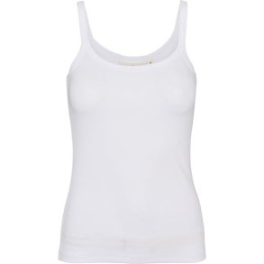 Basic Apparel - Ludmilla Stripe Strop Top - Bright White