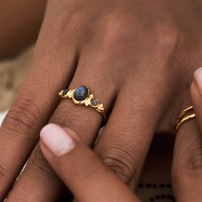 Ananda Soul - Manifest Your Dreams - Ring - Labradorite - Gold