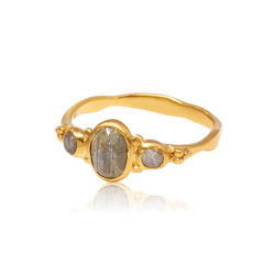 Ananda Soul - Manifest Your Dreams - Ring - Labradorite - Gold