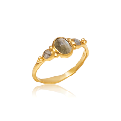 Ananda Soul - Manifest Your Dreams - Ring - Labradorite - Gold