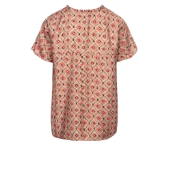 Luxzuz - Maritoana Blouse - Hot Coral