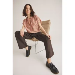 Luxzuz - Maritoana Blouse - Hot Coral