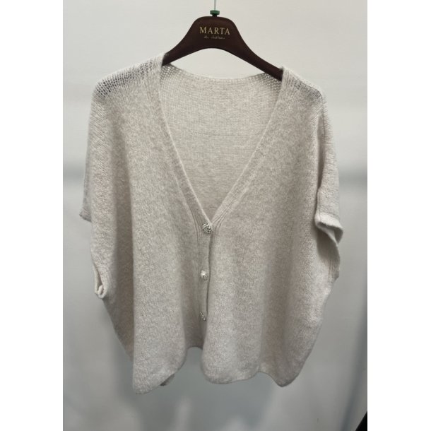 Marta - Cassia Strik Vest - Beige - Onesize