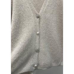 Marta - Cassia Strik Vest - Beige - Onesize