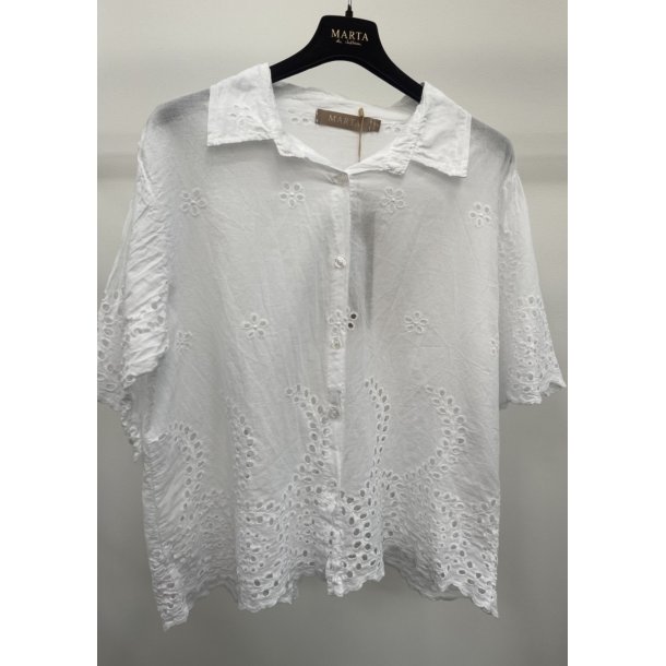 Marta - Gracia Skjorte - White