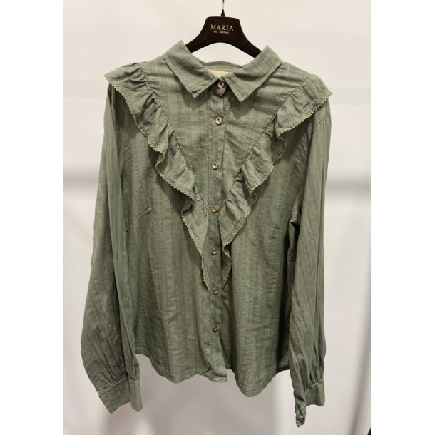 Marta - Laurette shirt - Military/beige