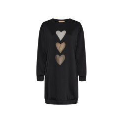 Marta - Livia Sweat Kjole - Black
