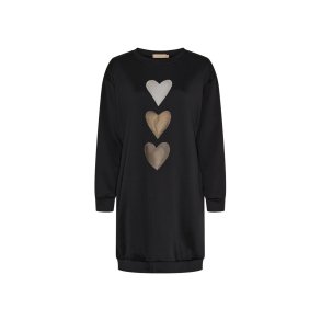 Marta - Livia Sweat Kjole - Black
