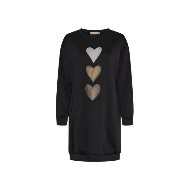 Marta - Livia Sweat Kjole - Black