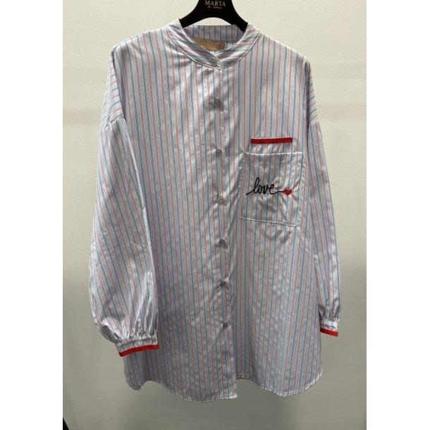 Marta - Lydie Skjorte - Blue - Onesize