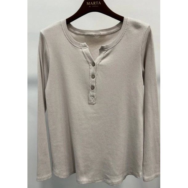 Marta - Magali LS T-shirt - Beige