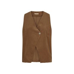 Marta - MdcHortense Vest - Dark Camel