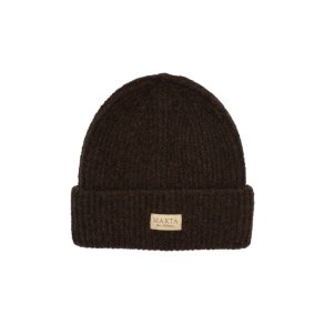 Marta - Rib Beanie Hue - Brown - Onesize
