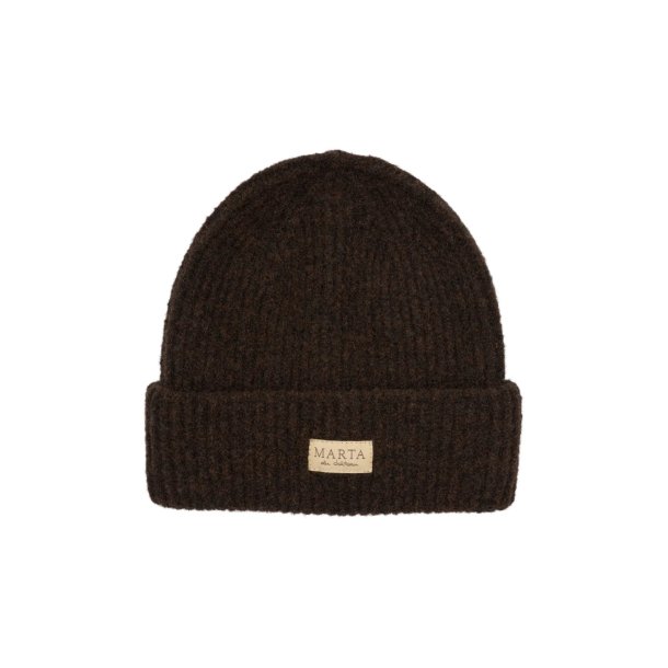 Marta - Rib Beanie Hue - Brown - Onesize