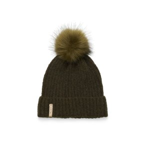 Marta - Pompom Hat - Militray - Onesize