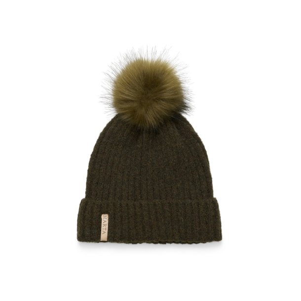 Marta - Pompom Hat - Militray - Onesize