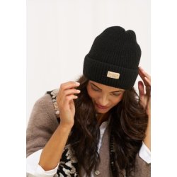 Marta - Rib Beanie Hue - Black - Onesize