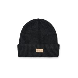 Marta - Rib Beanie Hue - Black - Onesize