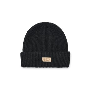Marta - Rib Beanie Hue - Black - Onesize