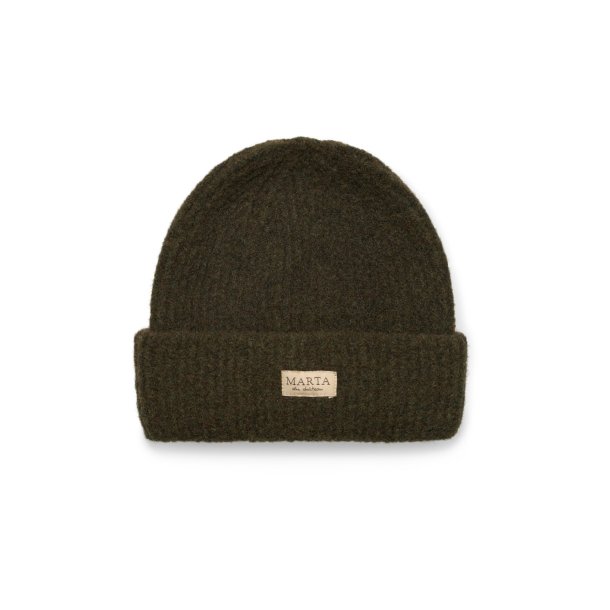 Marta - Rib Beanie Hue - Military - Onesize