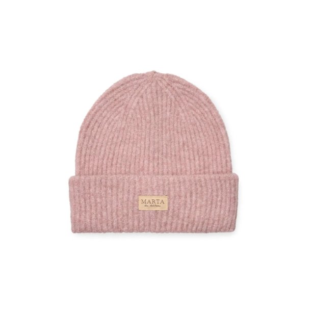 Marta - Rib Beanie Hue - Rose - Onesize