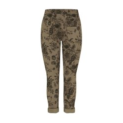 Marta - MdcRuberta Bukser - Fango Blk Flower