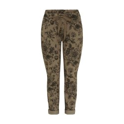 Marta - MdcRuberta Bukser - Fango Blk Flower