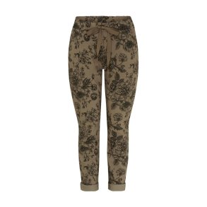 Marta - MdcRuberta Bukser - Fango Blk Flower