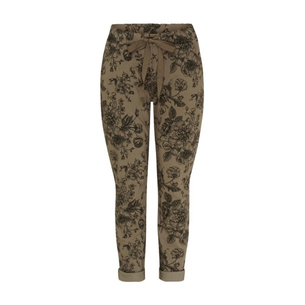 Marta - MdcRuberta Bukser - Fango Blk Flower