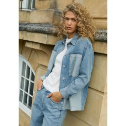 Mos Mosh - Lydia Block Shirt - Mid Blue 