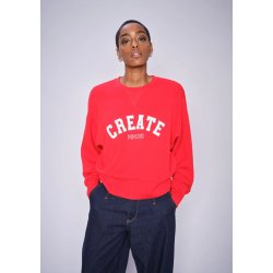 Mos Mosh - Celli O-LS Sweatshirt - Chinese Red