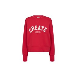Mos Mosh - Celli O-LS Sweatshirt - Chinese Red