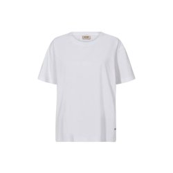 Mos Mosh - Dala O-SS - Basic T-shirt - Ecru