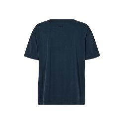 Mos Mosh - Dala O-SS - Basic T-shirt - Salute Navy