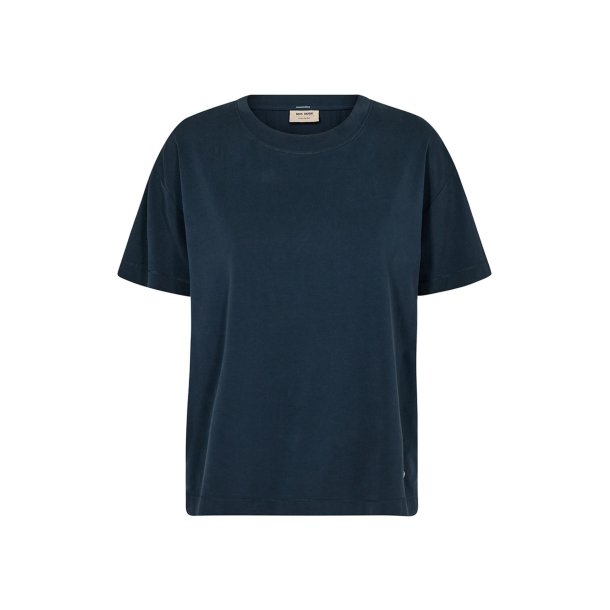 Mos Mosh - Dala O-SS - Basic T-shirt - Salute Navy