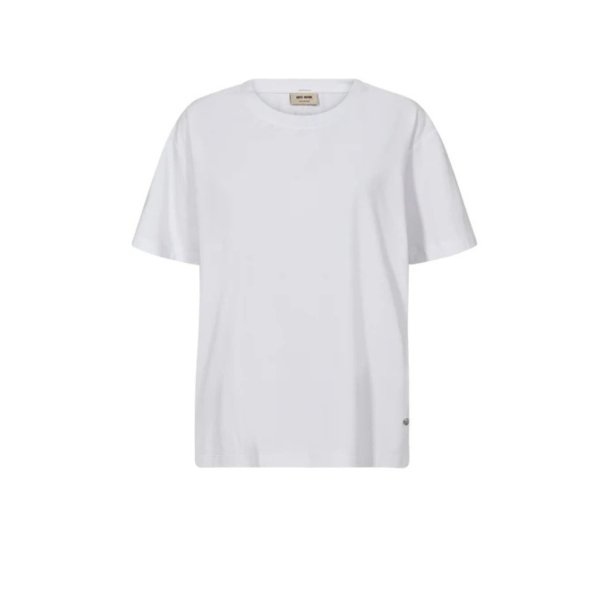 Mos Mosh - Dala O-SS - Basic T-shirt - White