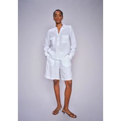 Mos Mosh - Enna Linen - Pocket Blouse - White